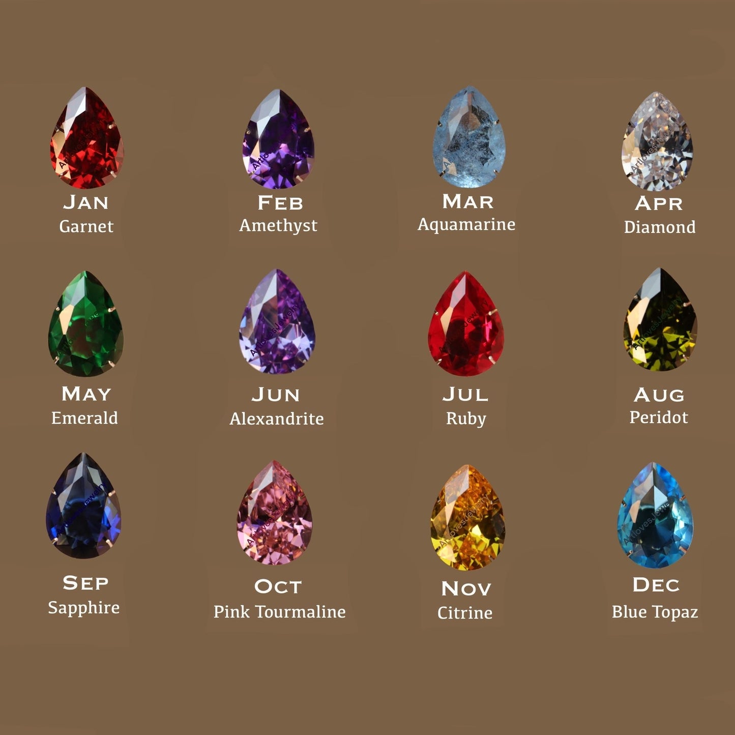Damla Lab. Safir ve Mozanite Taşlı 925 Gümüş Küpe