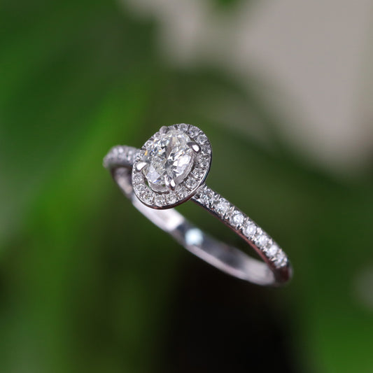 0.63 Karat Oval Pırlanta Yüzük