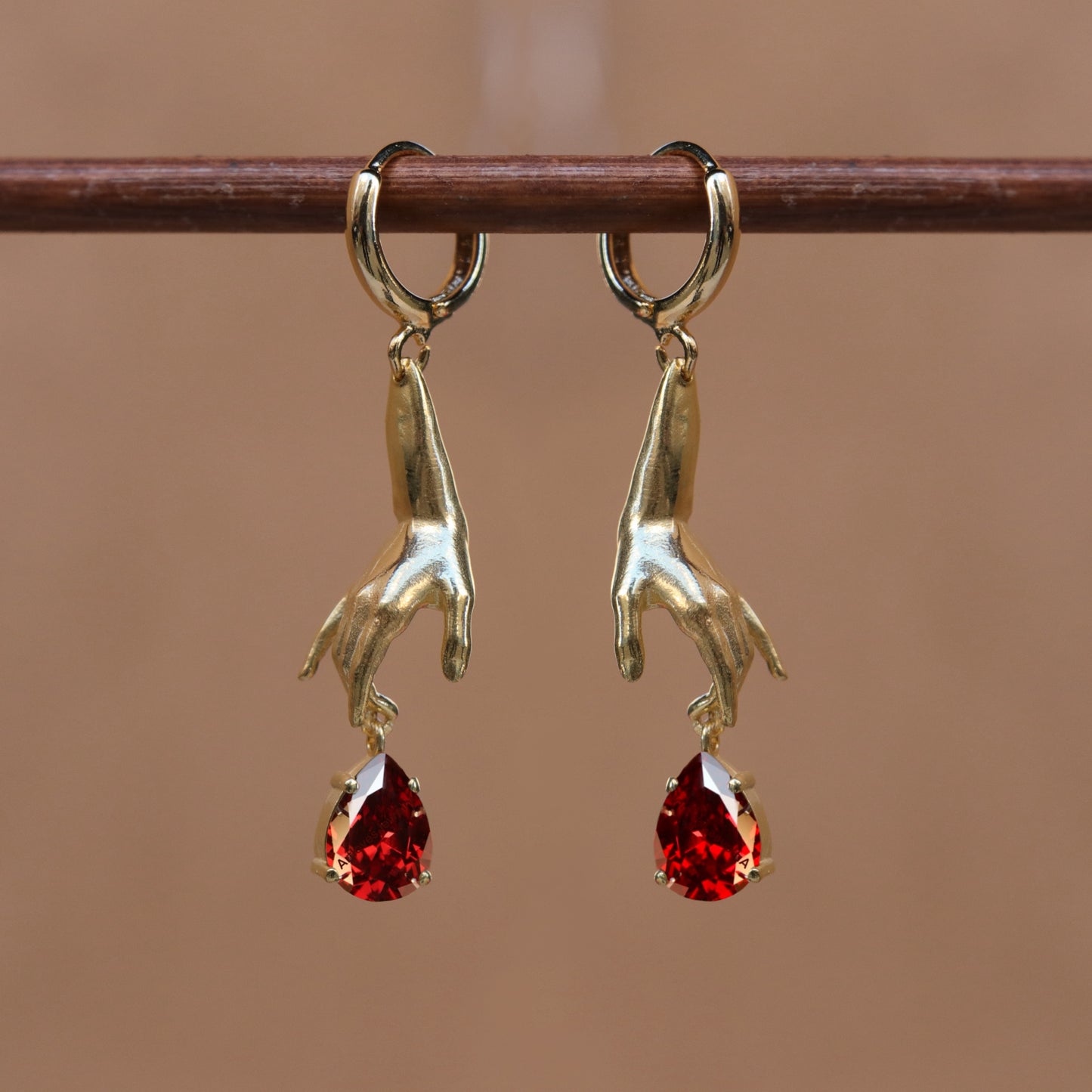925 Silver Earring with Drop Jade Stone