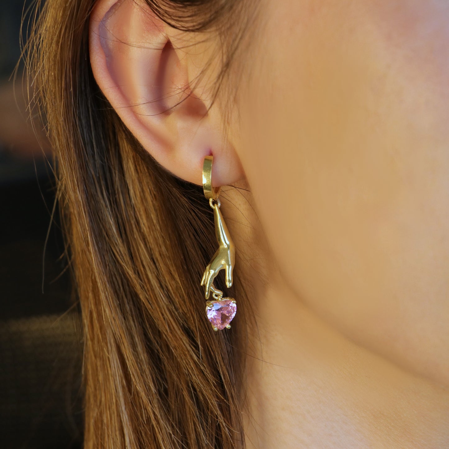 925 Silver Earring with Drop Jade Stone