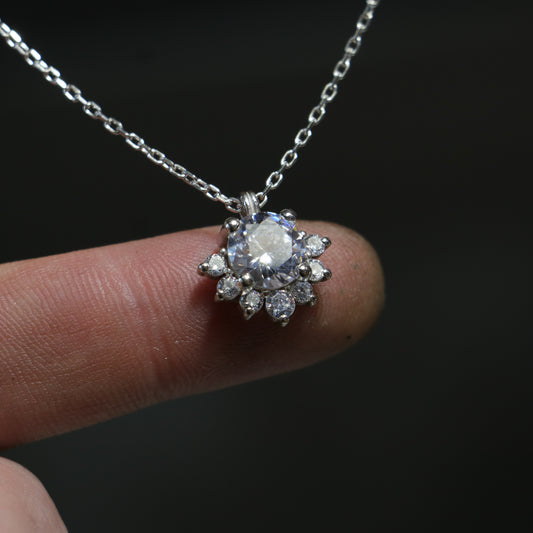 Moissanite 925 Silver Necklace