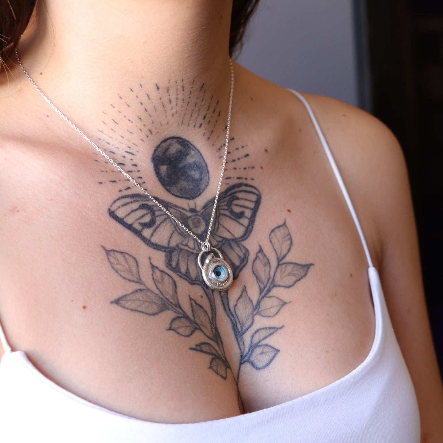 Ouroboros Blue Eye Necklace
