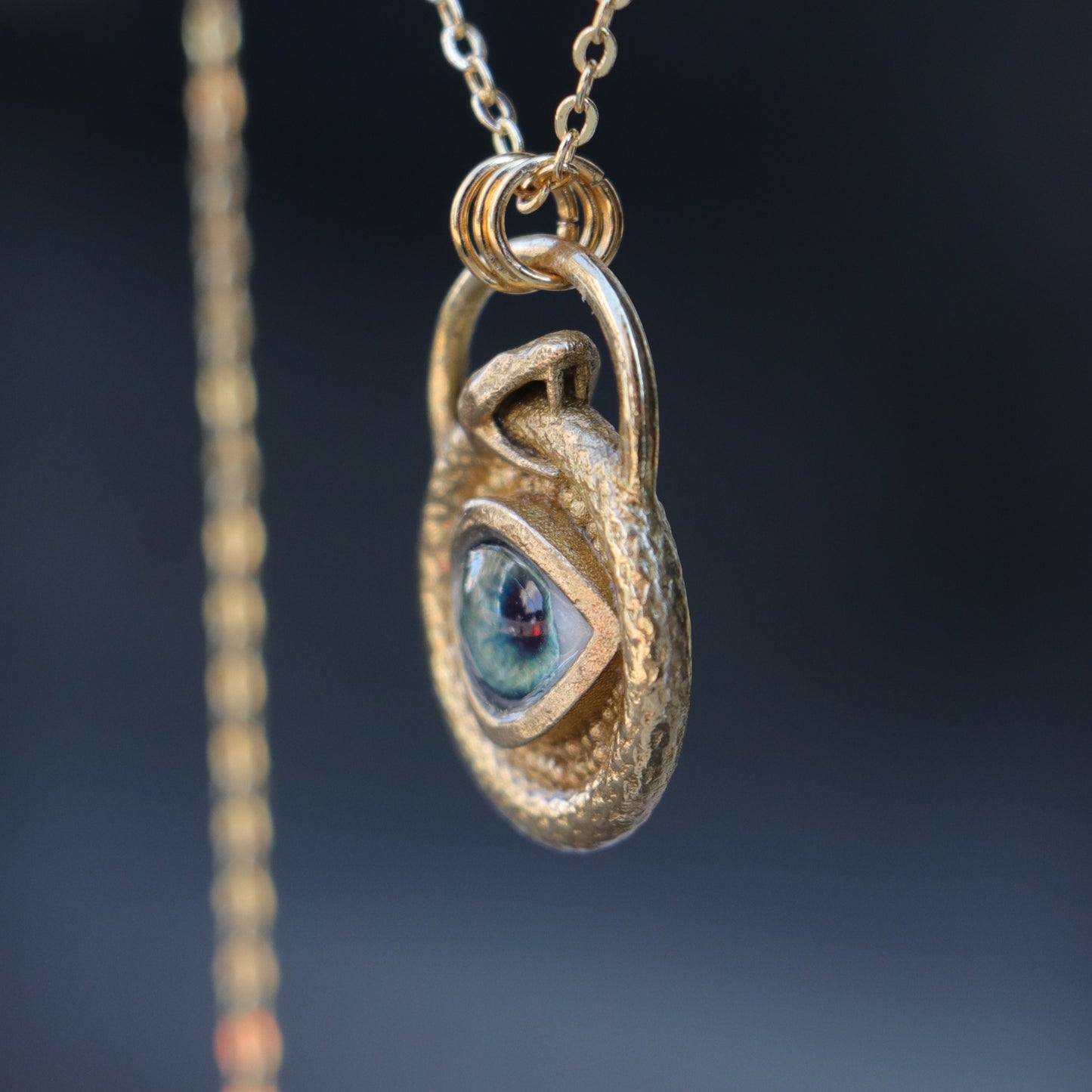 Ouroboros Blue Eye Necklace