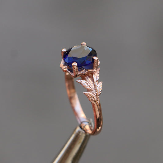 Pingyang Safir 14 Ayar Altın Yüzük