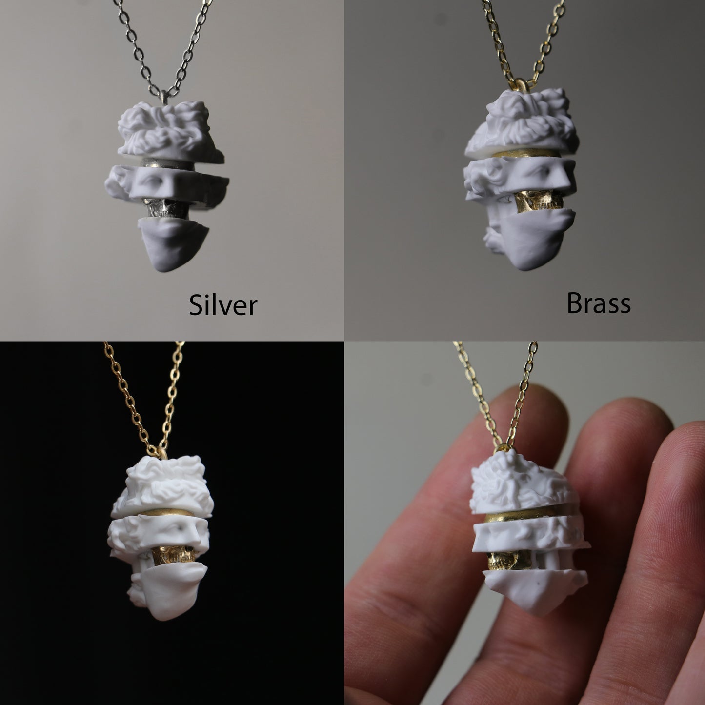 Apollo Memento Mori 925 Gümüş Kolye