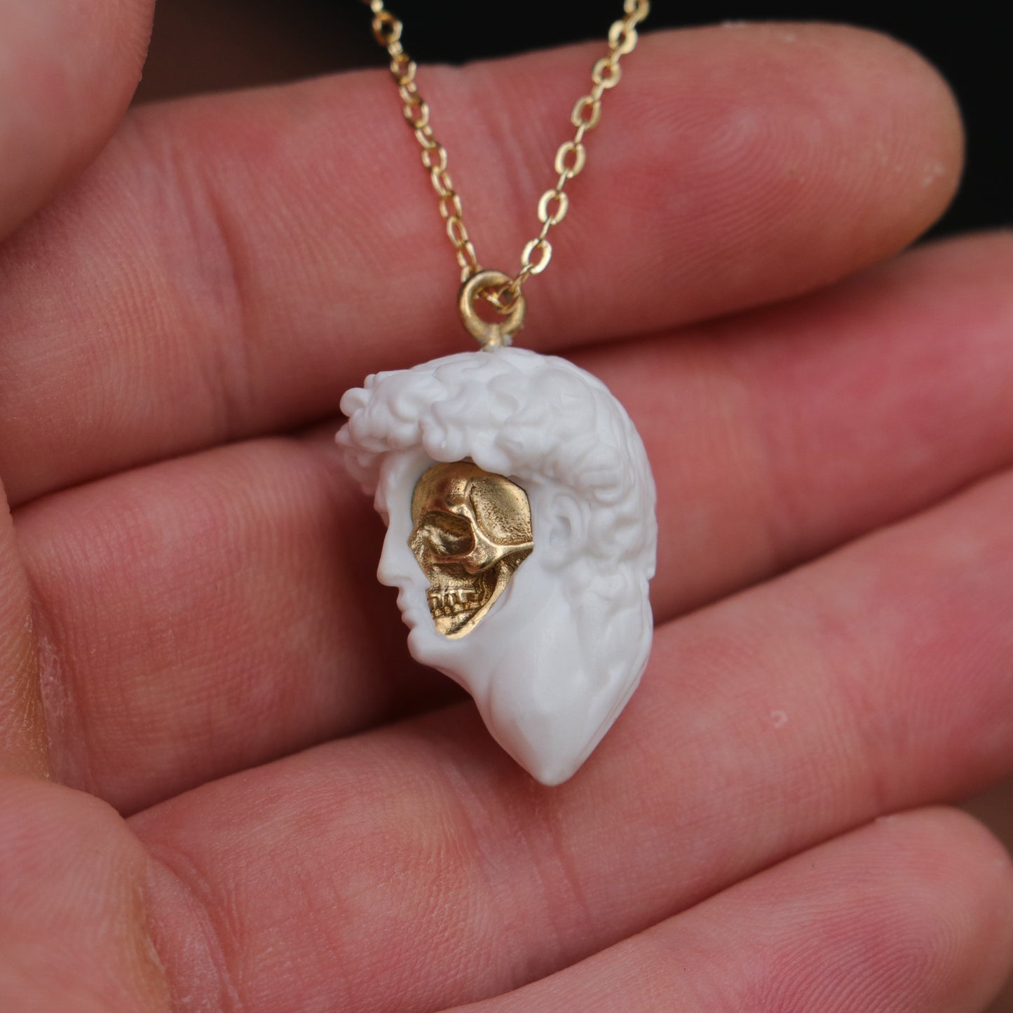 Davut Memento Mori 925 Gümüş Kolye