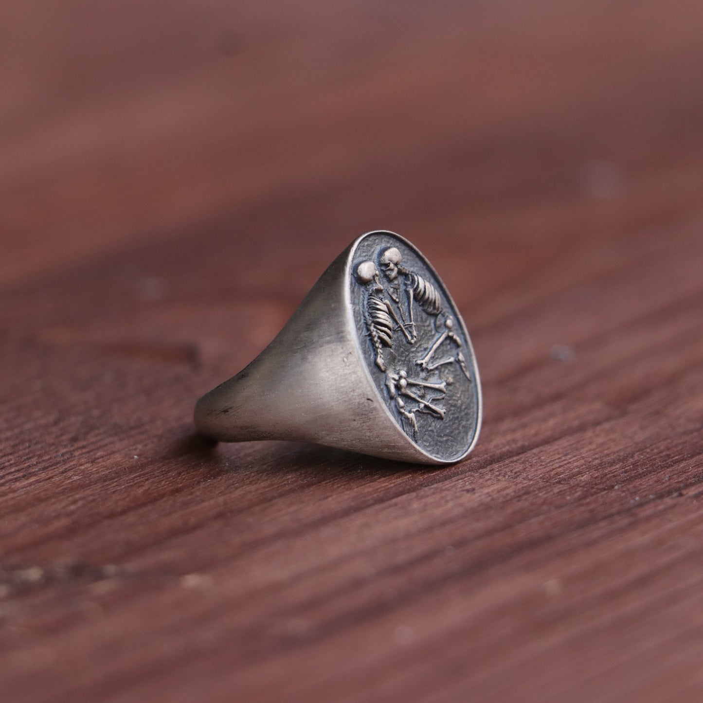 925 Black Silver Owl Men's Ring