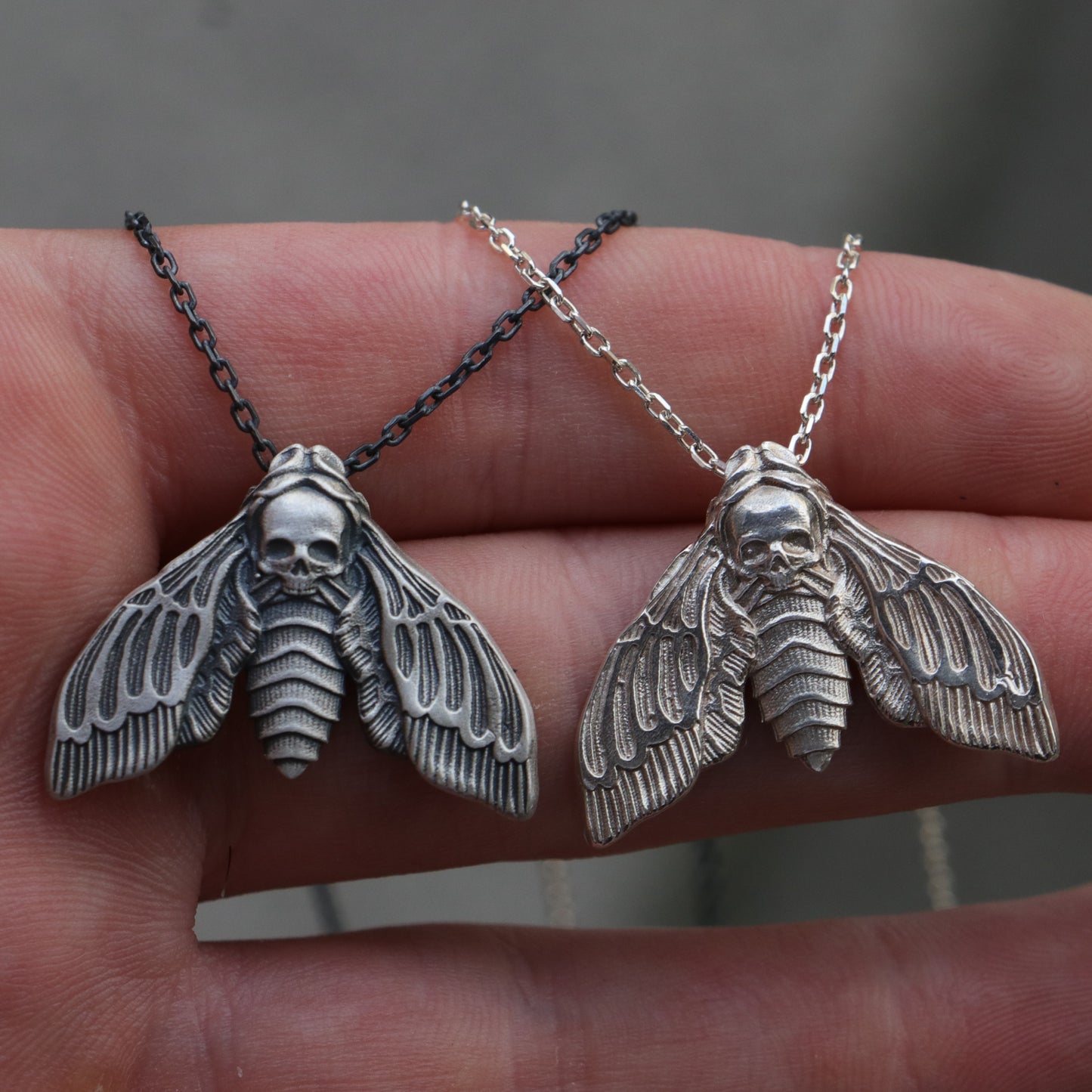 Kurukafa Güvesi (Acherontia atropos) 925 Gümüş Kolye
