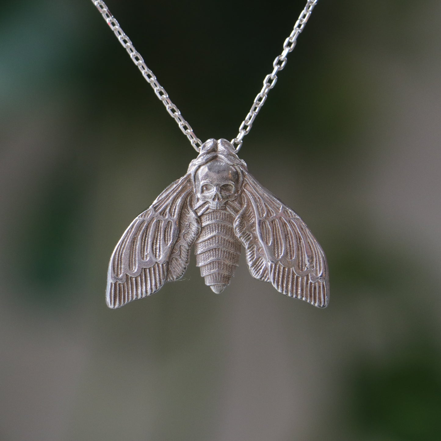 Kurukafa Güvesi (Acherontia atropos) 925 Gümüş Kolye