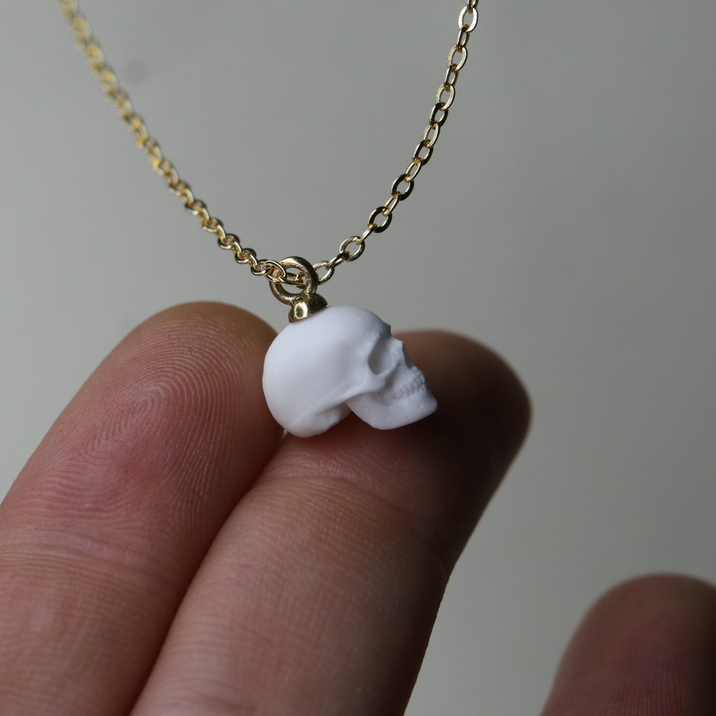 Marble Lion 925 Silver Gold Plated Necklace