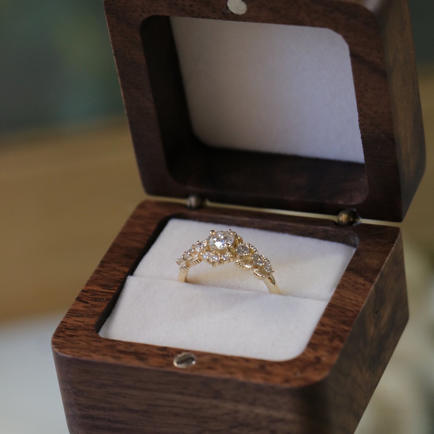 Special Design 1.18 Carat Diamond 14 Carat Gold Ring