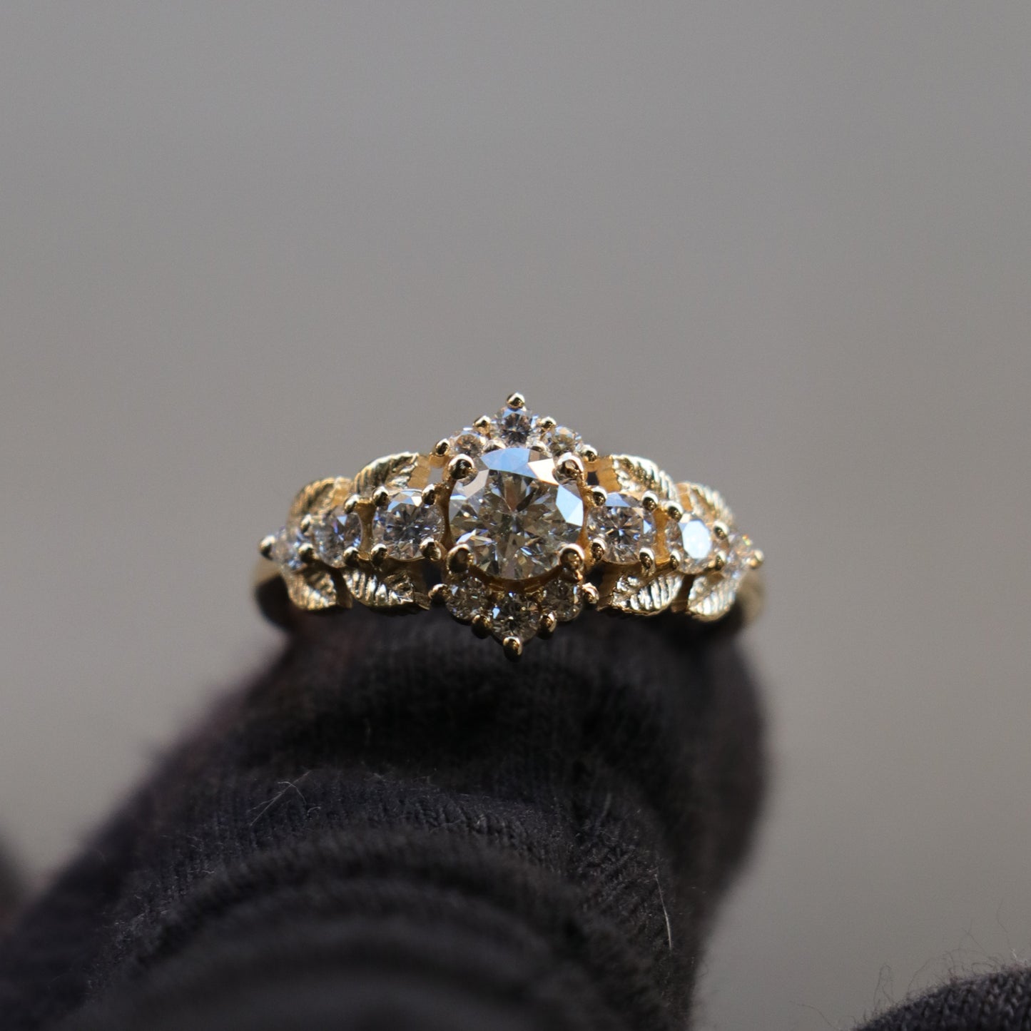 Special Design 1.18 Carat Diamond 14 Carat Gold Ring