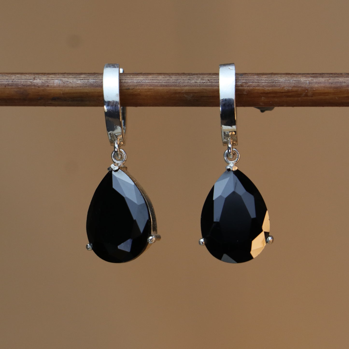 925 Silver Earring with Drop Jade Stone