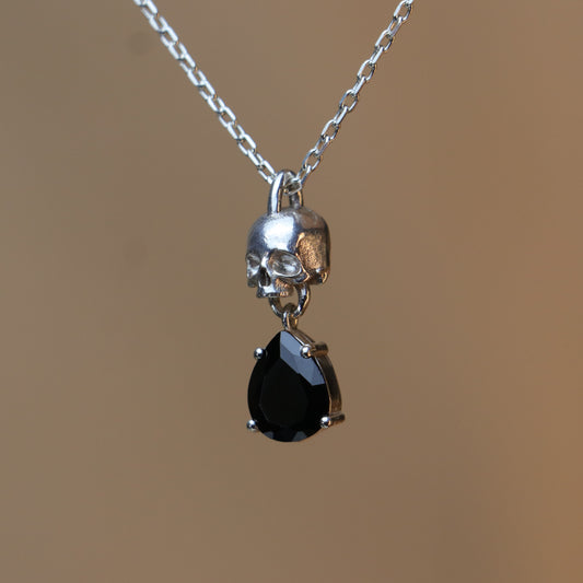 Kurukafa Damla Ametist 925 Gümüş Üzeri Rose Kaplama Kolye