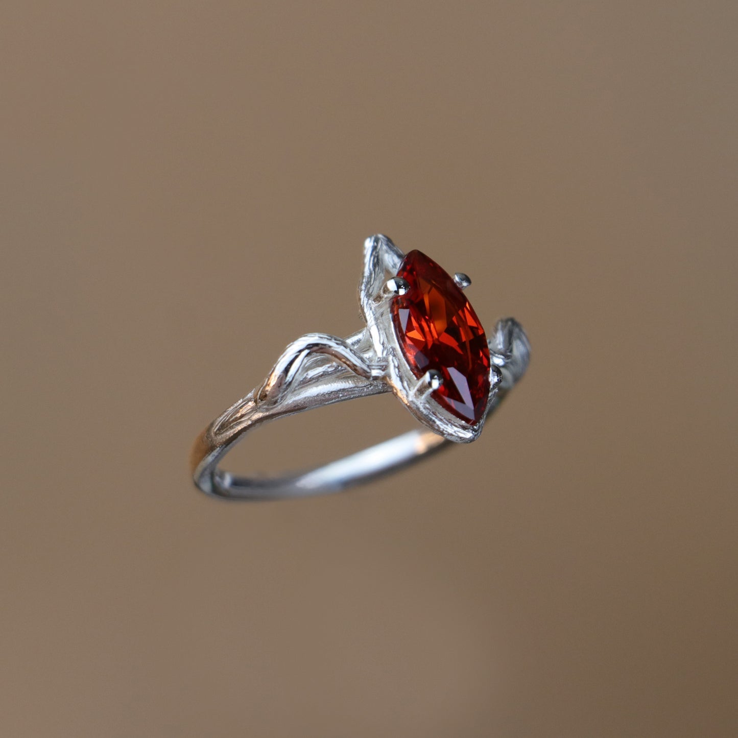 Markiz Kesim Garnet (14 Ayar Altın)