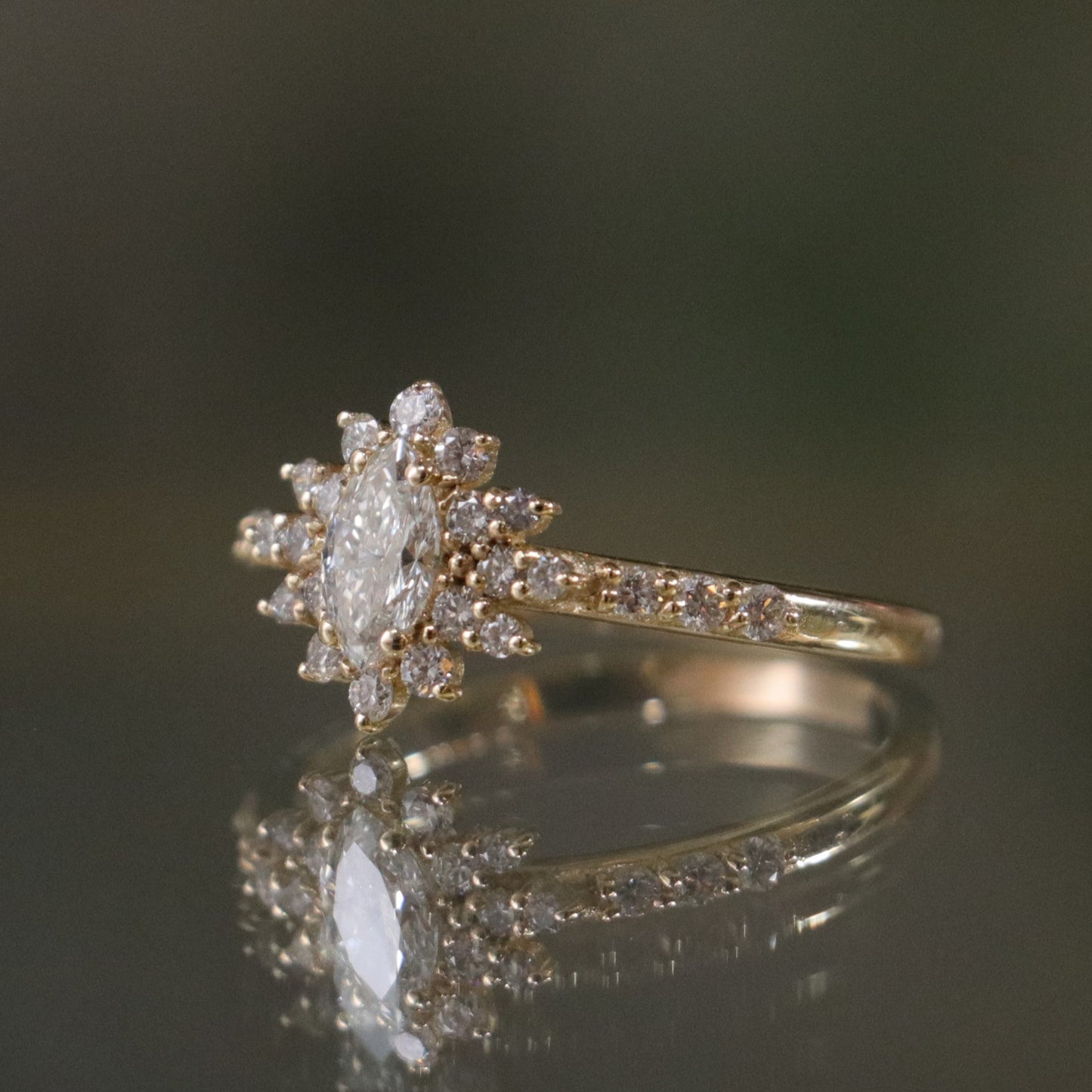 Special Design 0.65 Carat Diamond 14 Carat Gold Ring