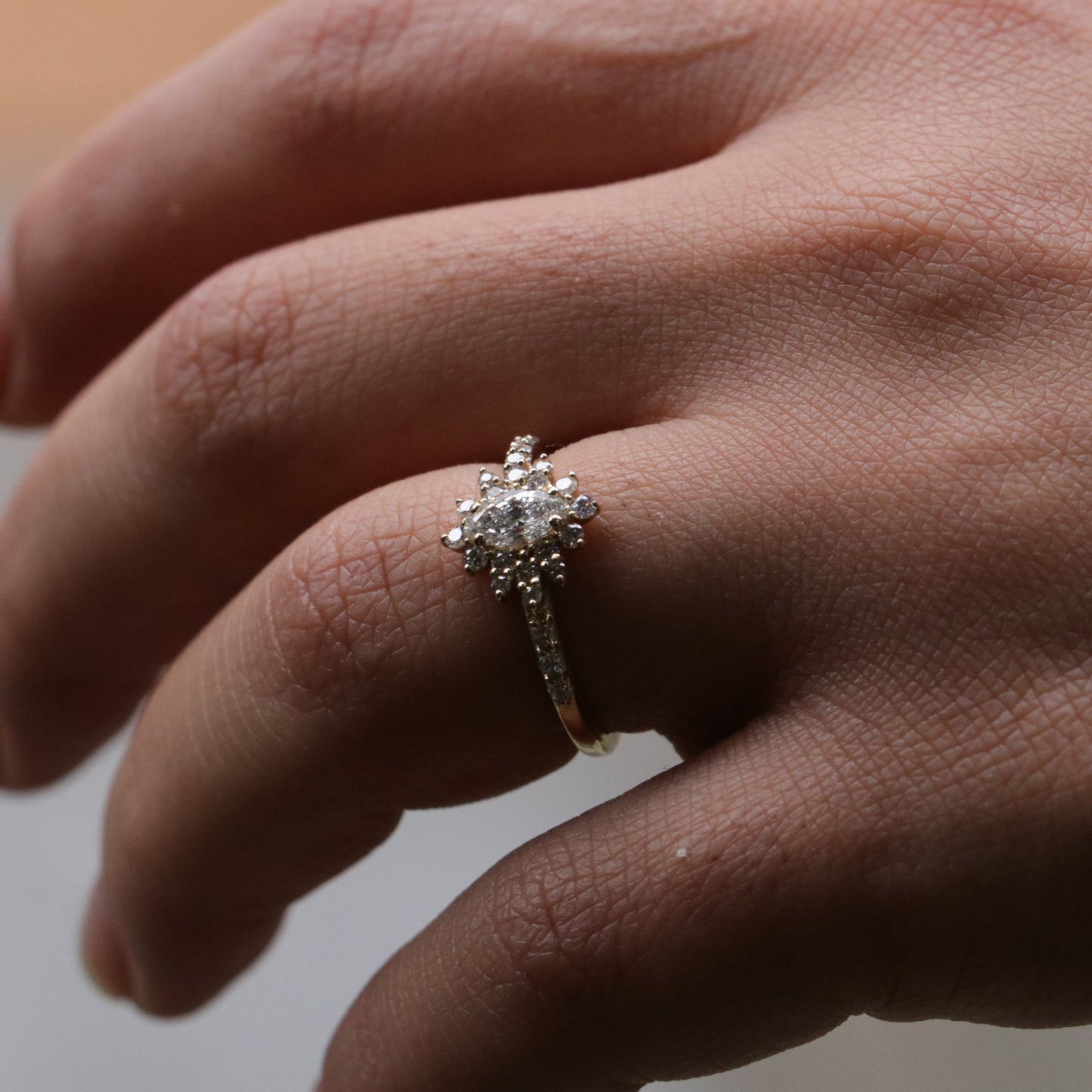Special Design 0.65 Carat Diamond 14 Carat Gold Ring