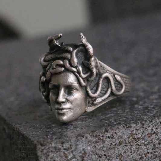 Medusa Erkek 925 Gümüş Yüzük