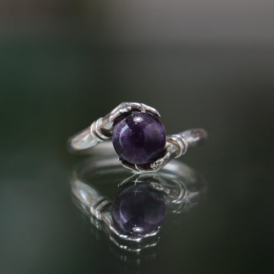 Secrets of the Universe Amethyst 925 Silver Ring