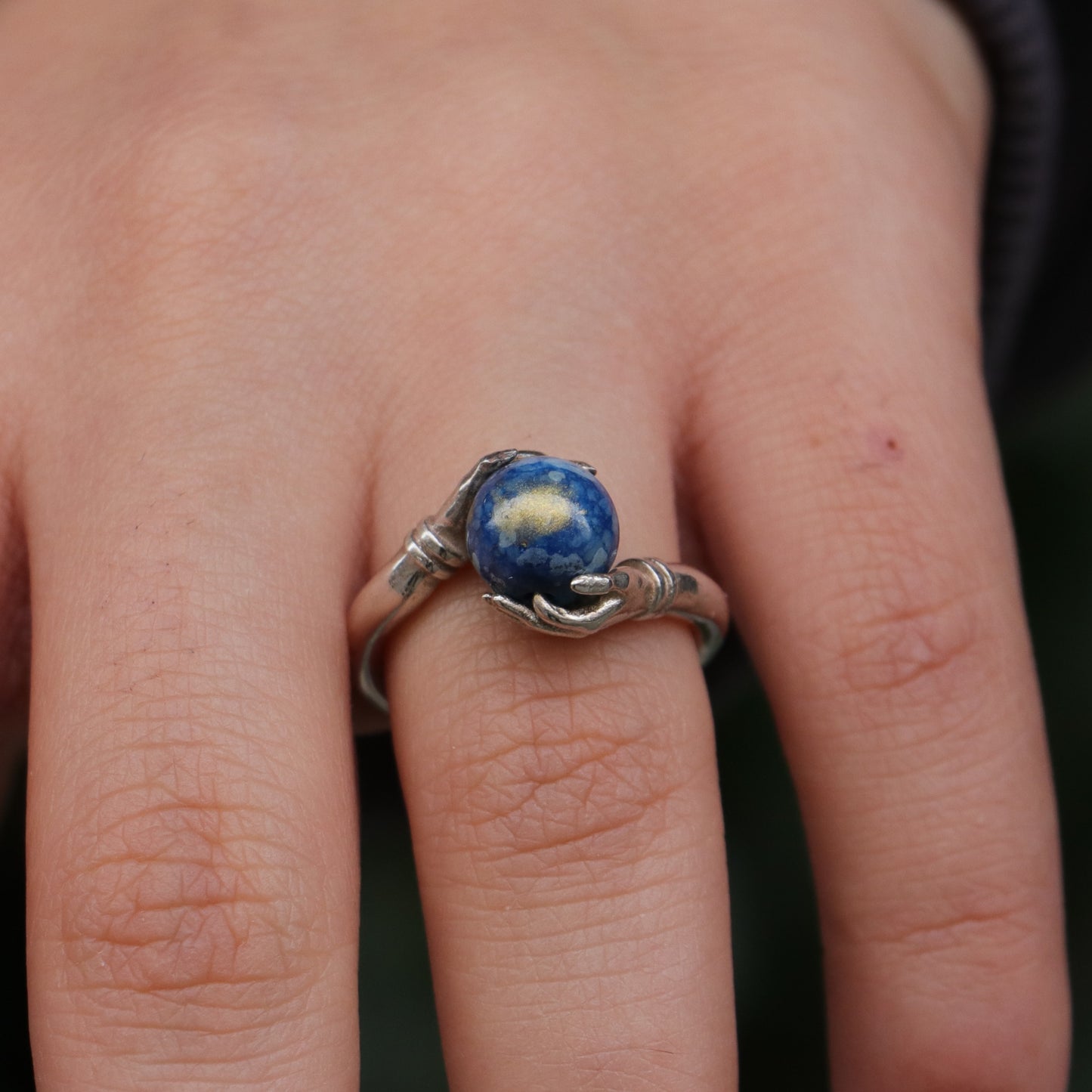 Secrets of the Universe World Lapis 925 Silver Ring