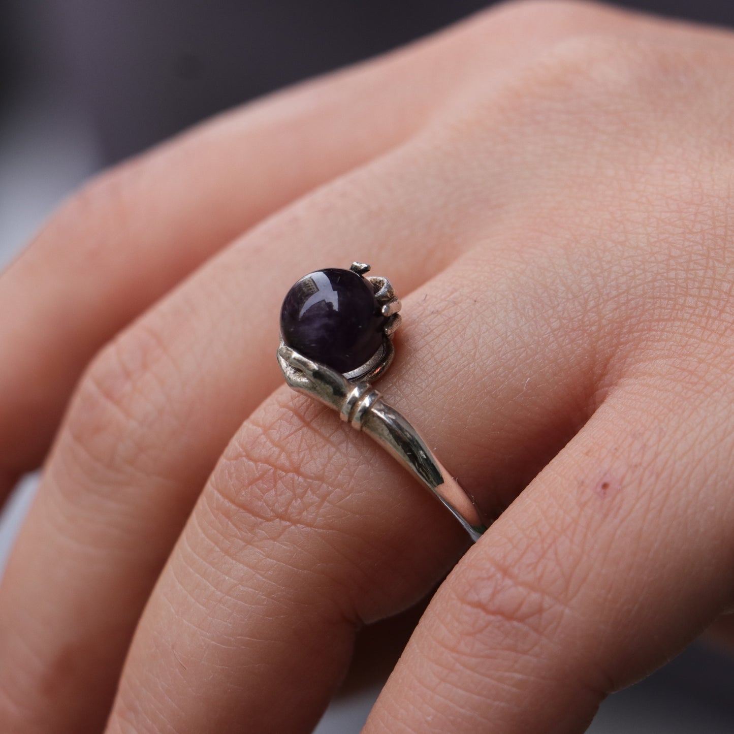 Secrets of the Universe Amethyst 925 Silver Ring