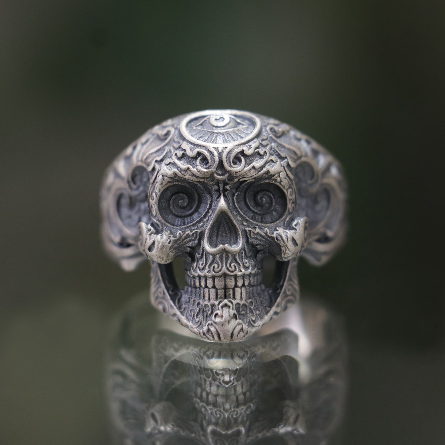Skull 925 Silver Men's Ring