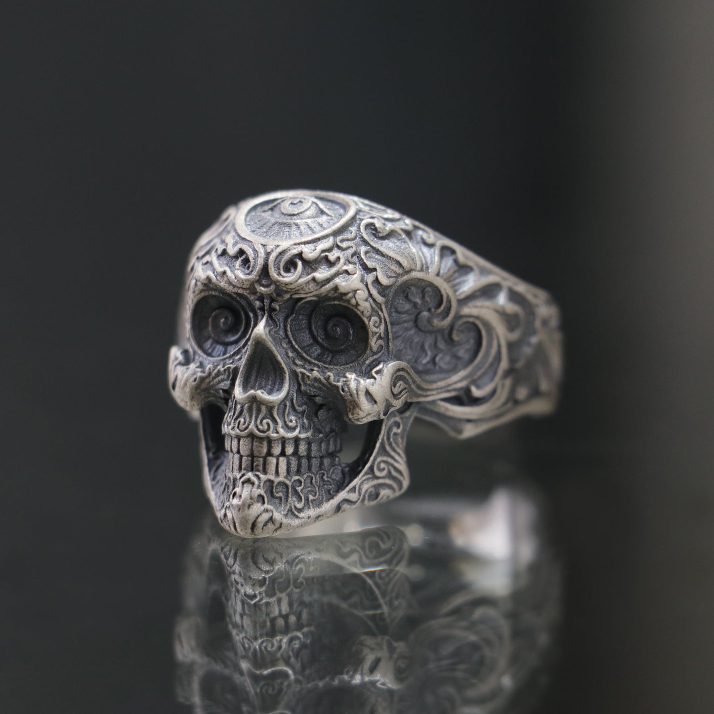 Skull 925 Silver Men's Ring