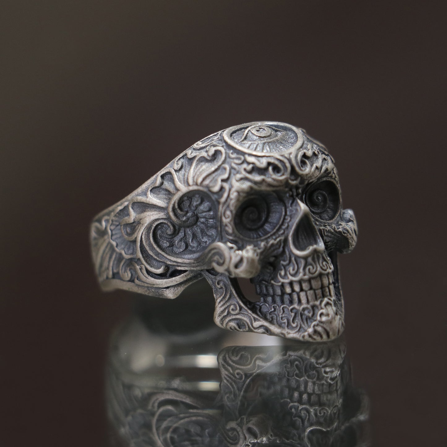 Skull 925 Silver Men's Ring