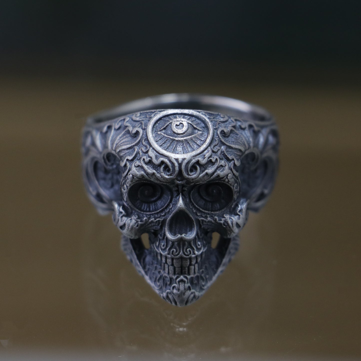 Skull 925 Silver Men's Ring