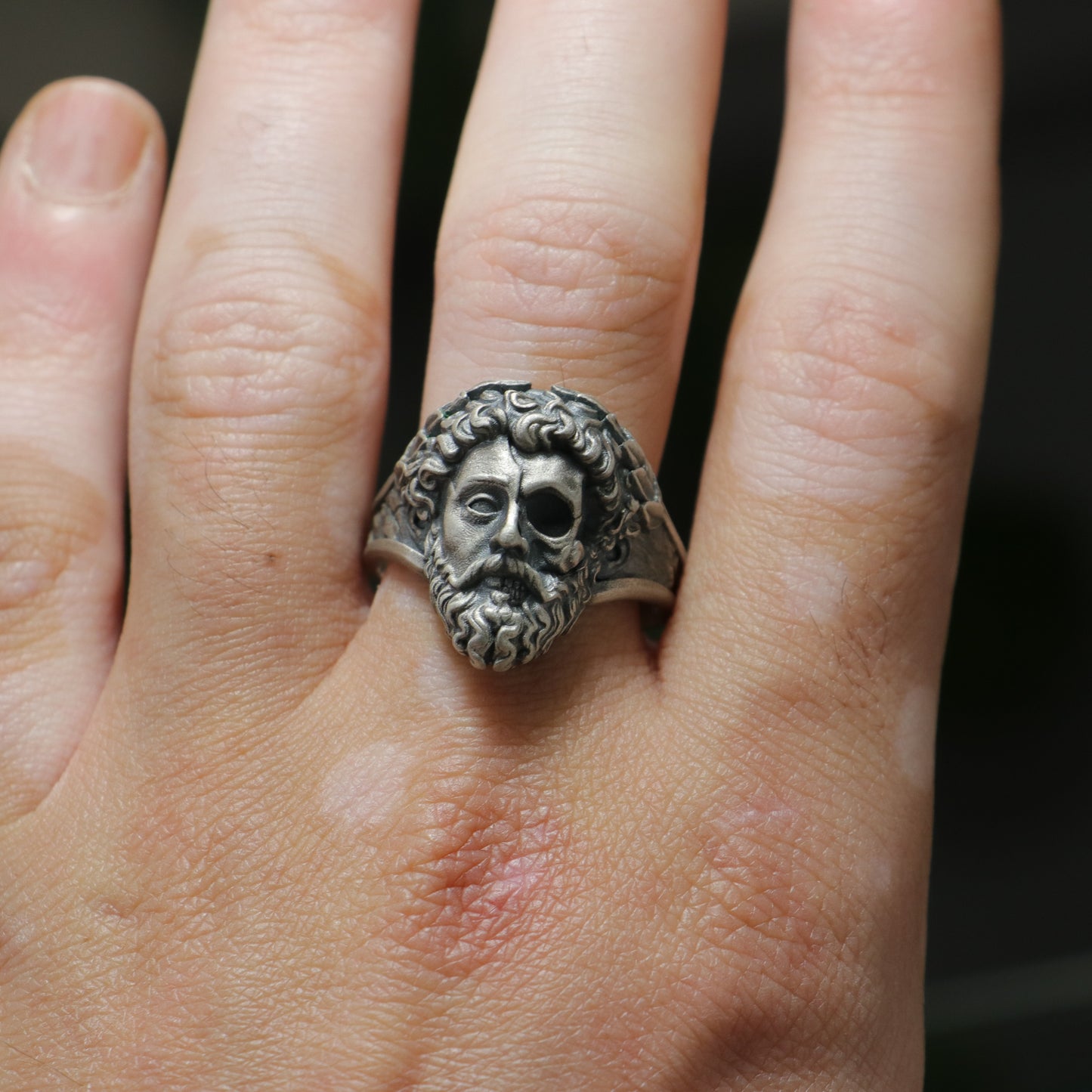 Memento Mori Zeus 925 Silver Men's Ring
