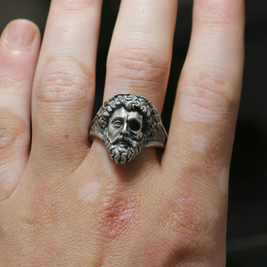 Memento Mori Zeus 925 Silver Men's Ring