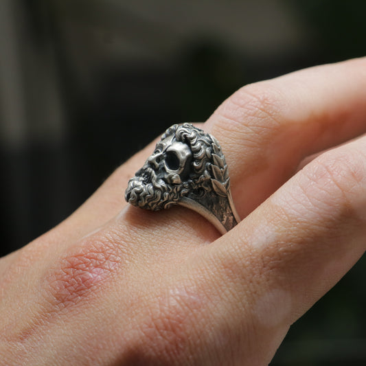 Memento Mori Zeus 925 Gümüş Erkek Yüzük