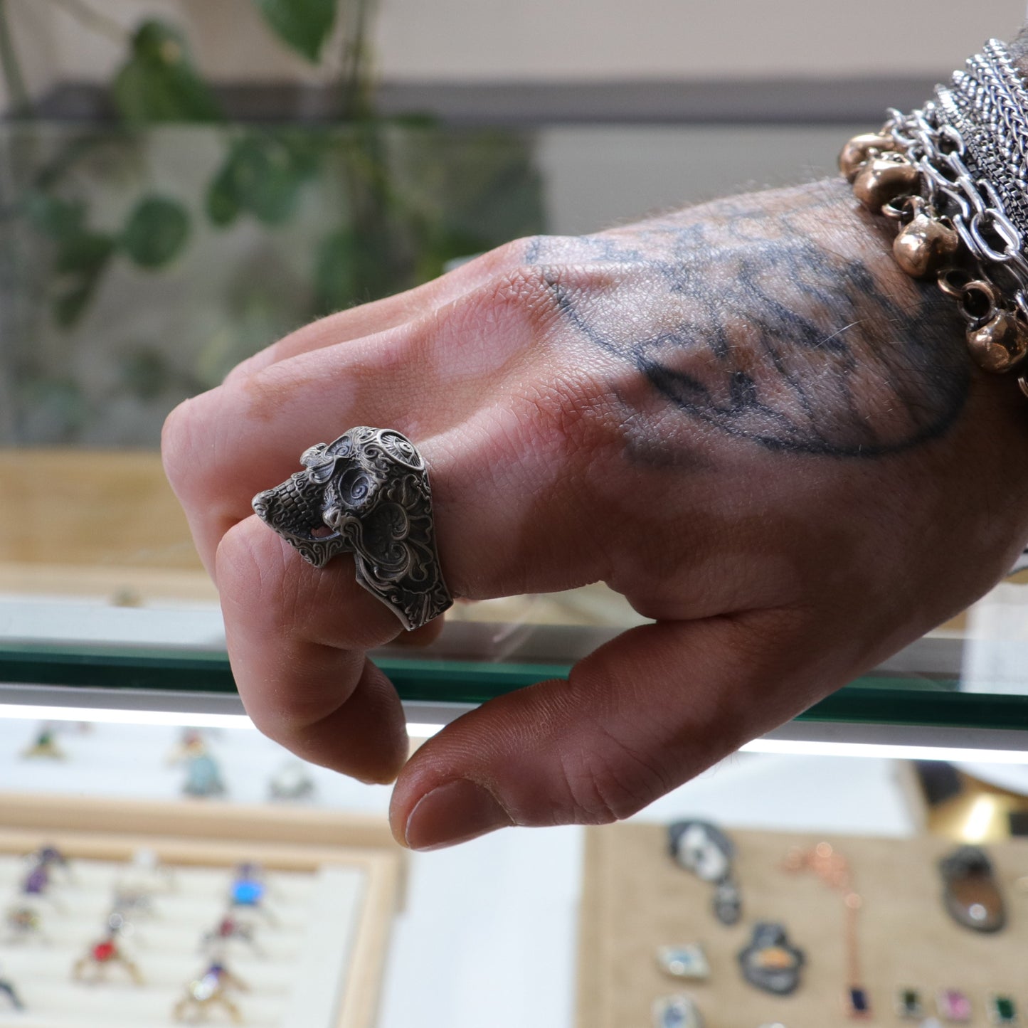 Skull 925 Silver Men's Ring