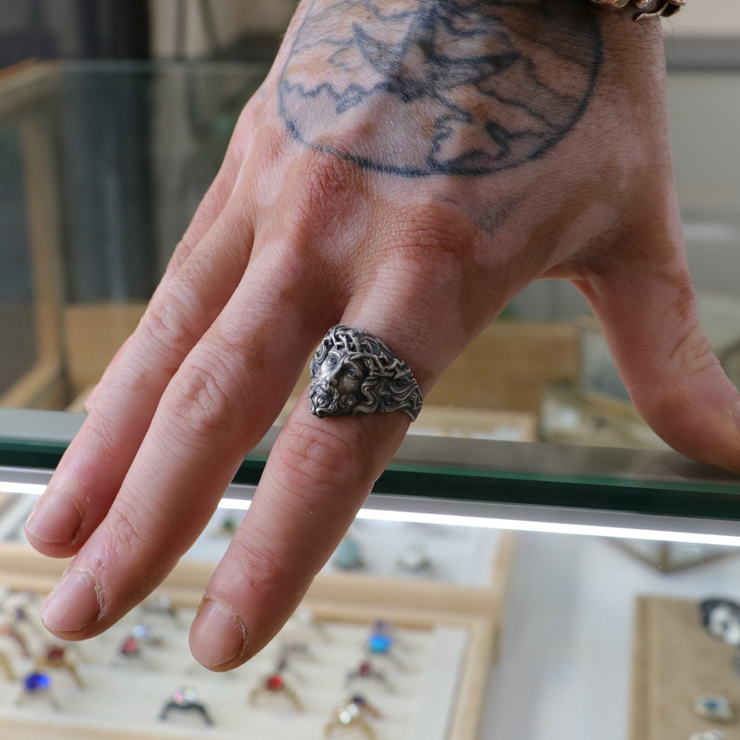 Isa 925 Silver Men's Ring