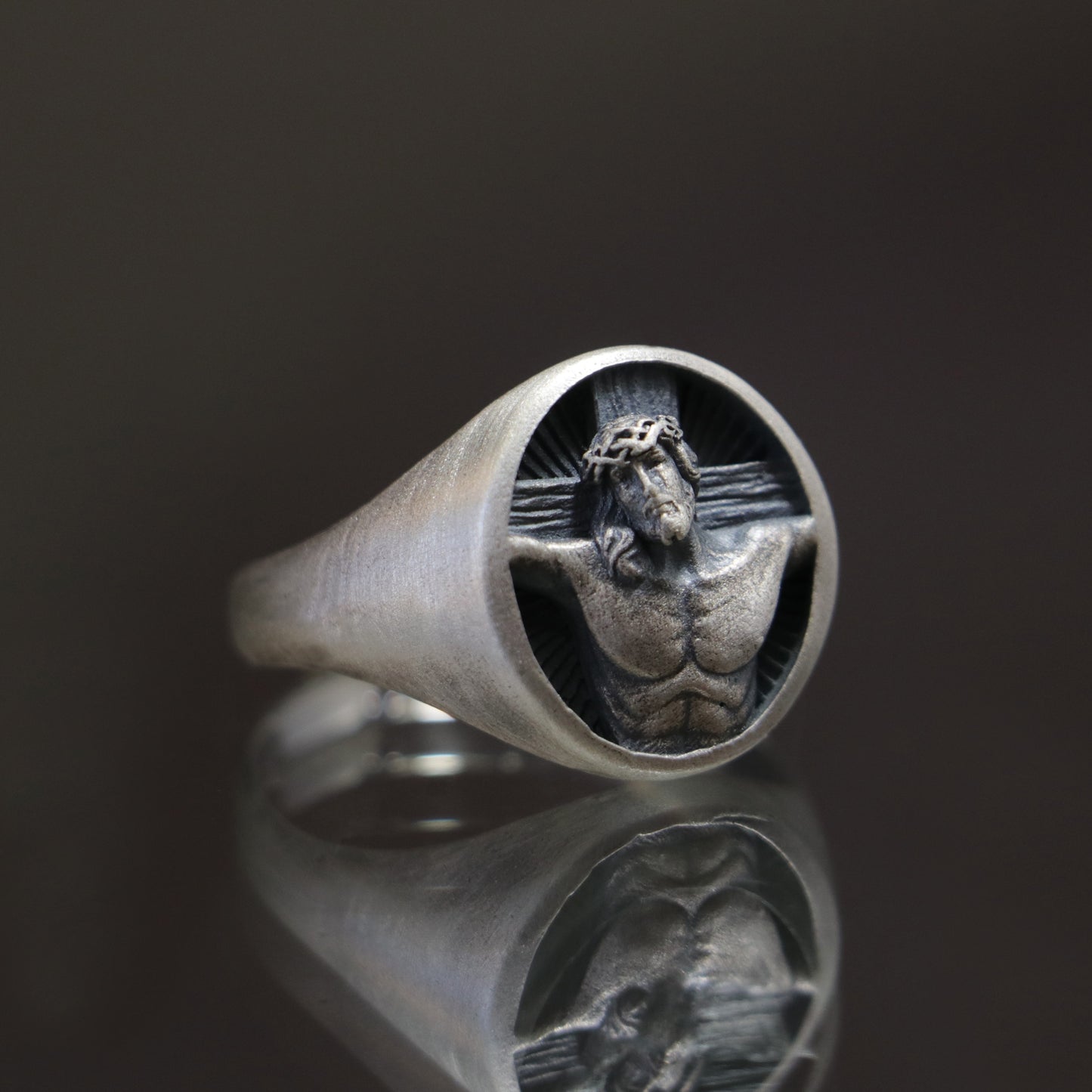 Jesus 925 Silver Men's Ring