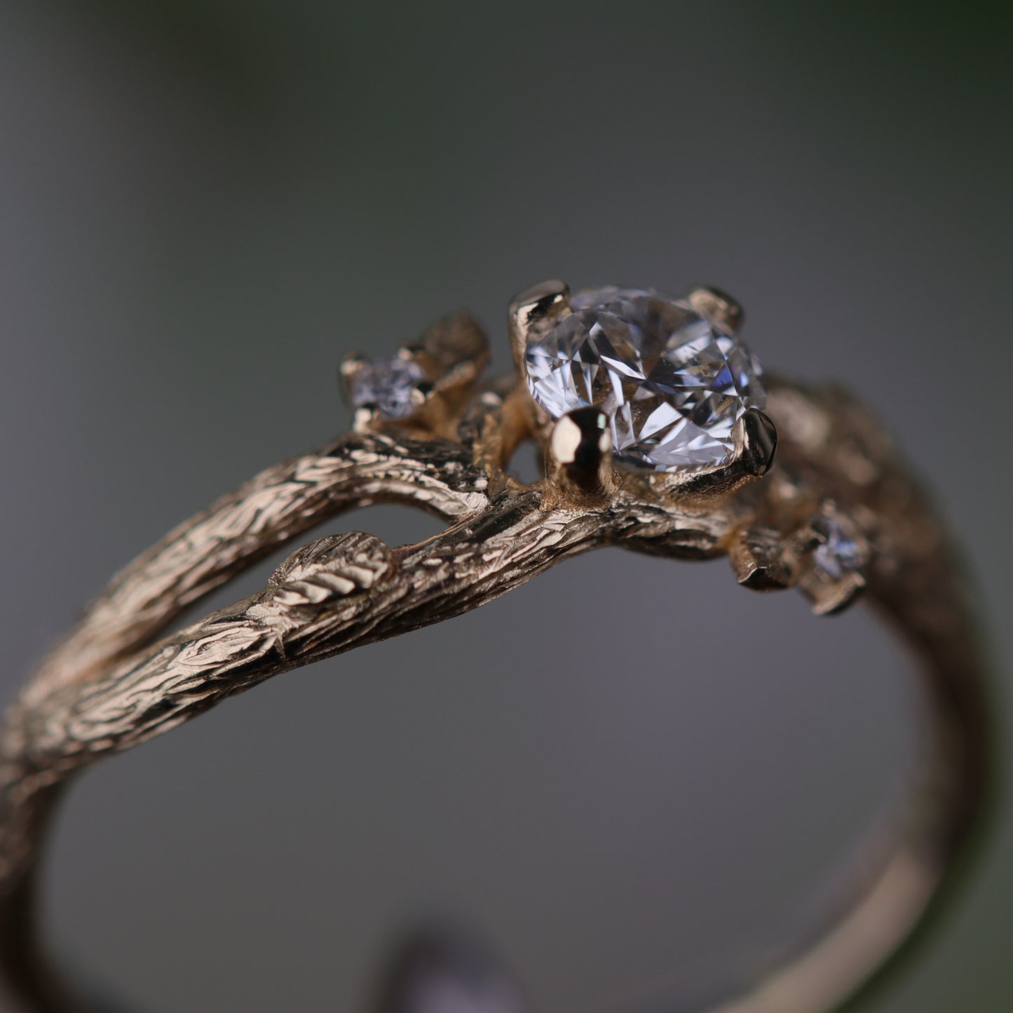 Special Design 0.37 Carat Diamond 14 Carat Gold Ring