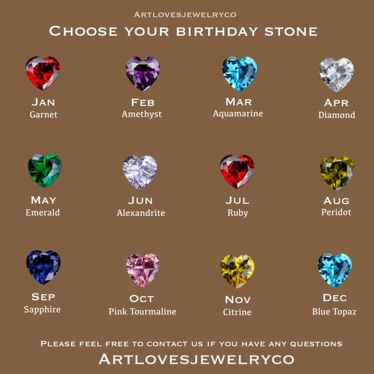 Eller Kalp Ametist Taşlı Küpe (Tüm Maden ve Taş Seçenekleri)