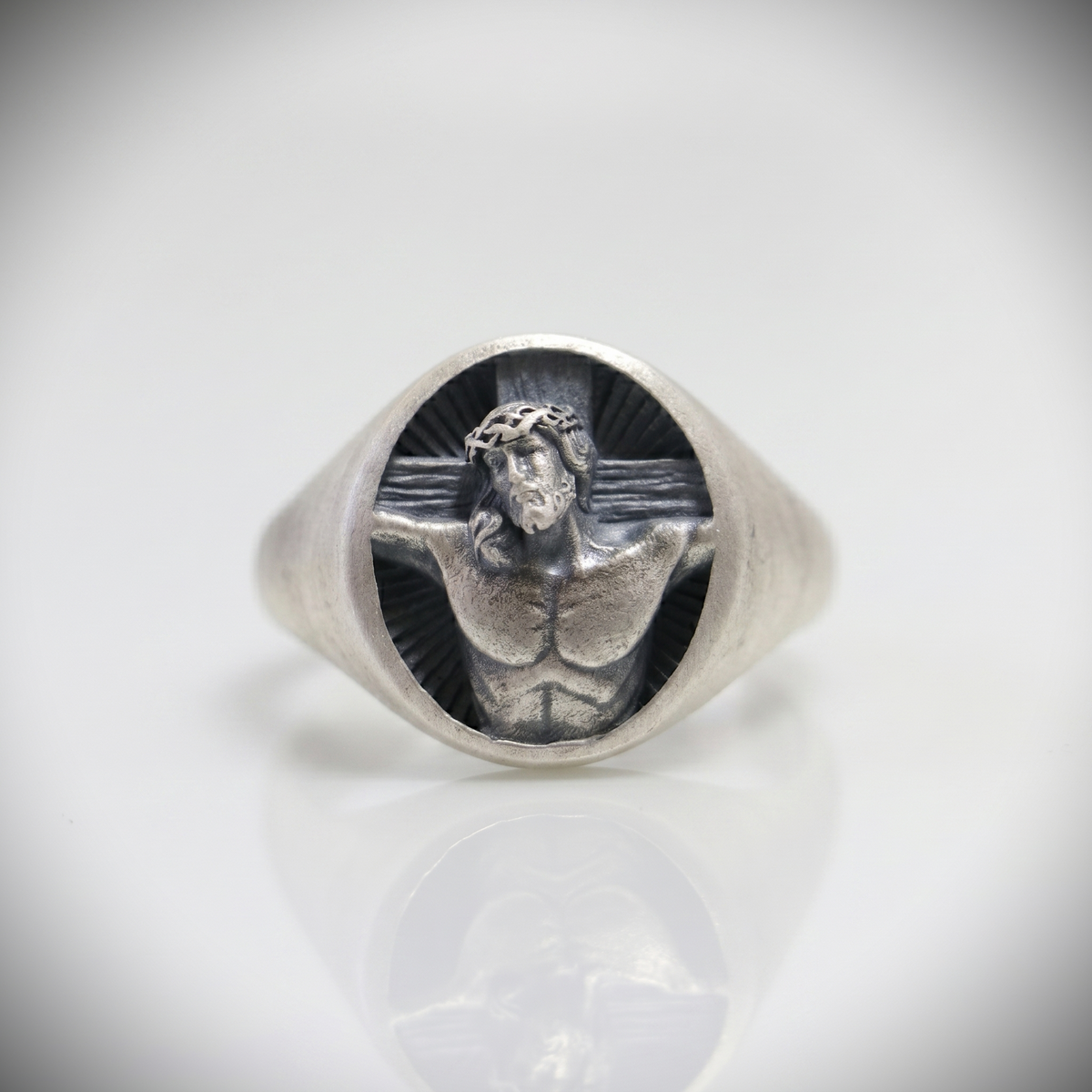 Jesus 925 Silver Men's Ring