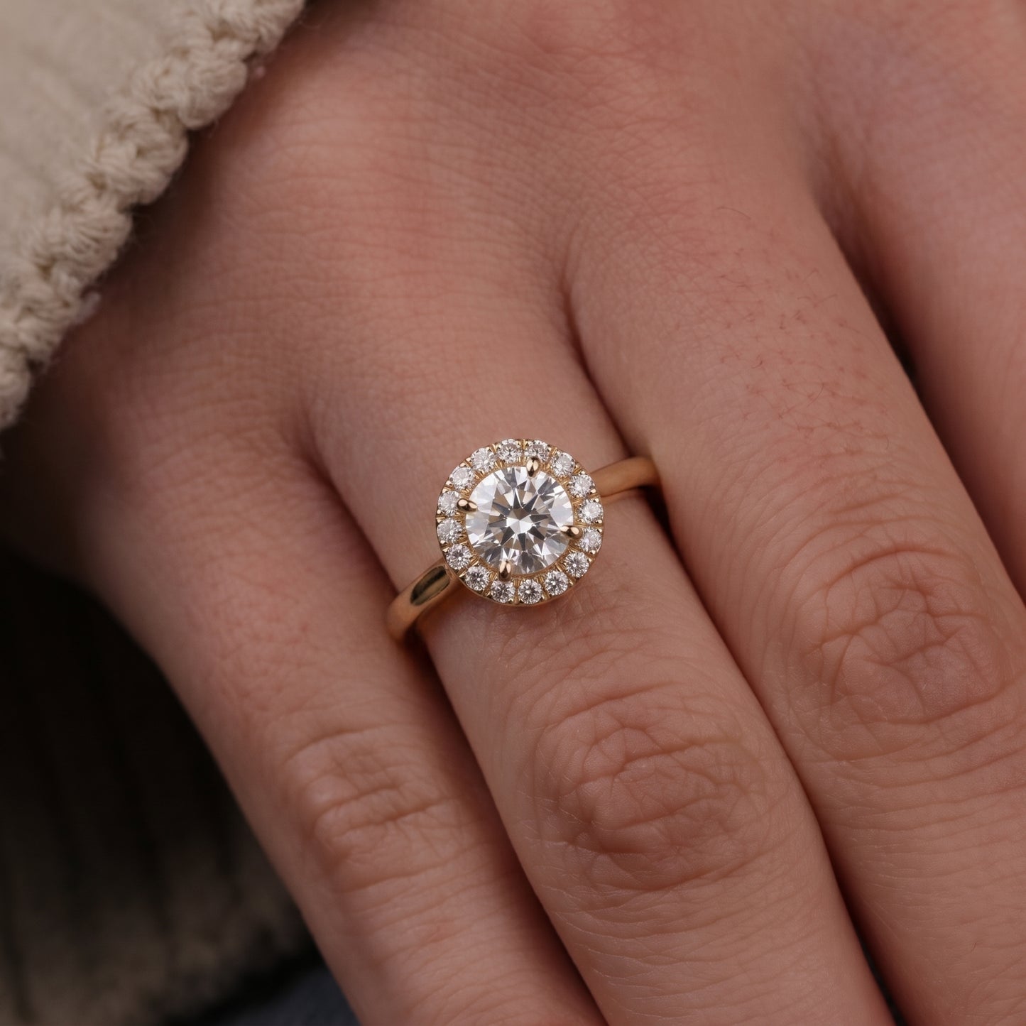 1.18 Carat Princess Diamond Ring