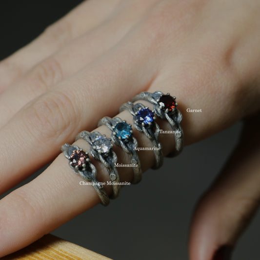 Ivy Moissanite 925 Silver Ring