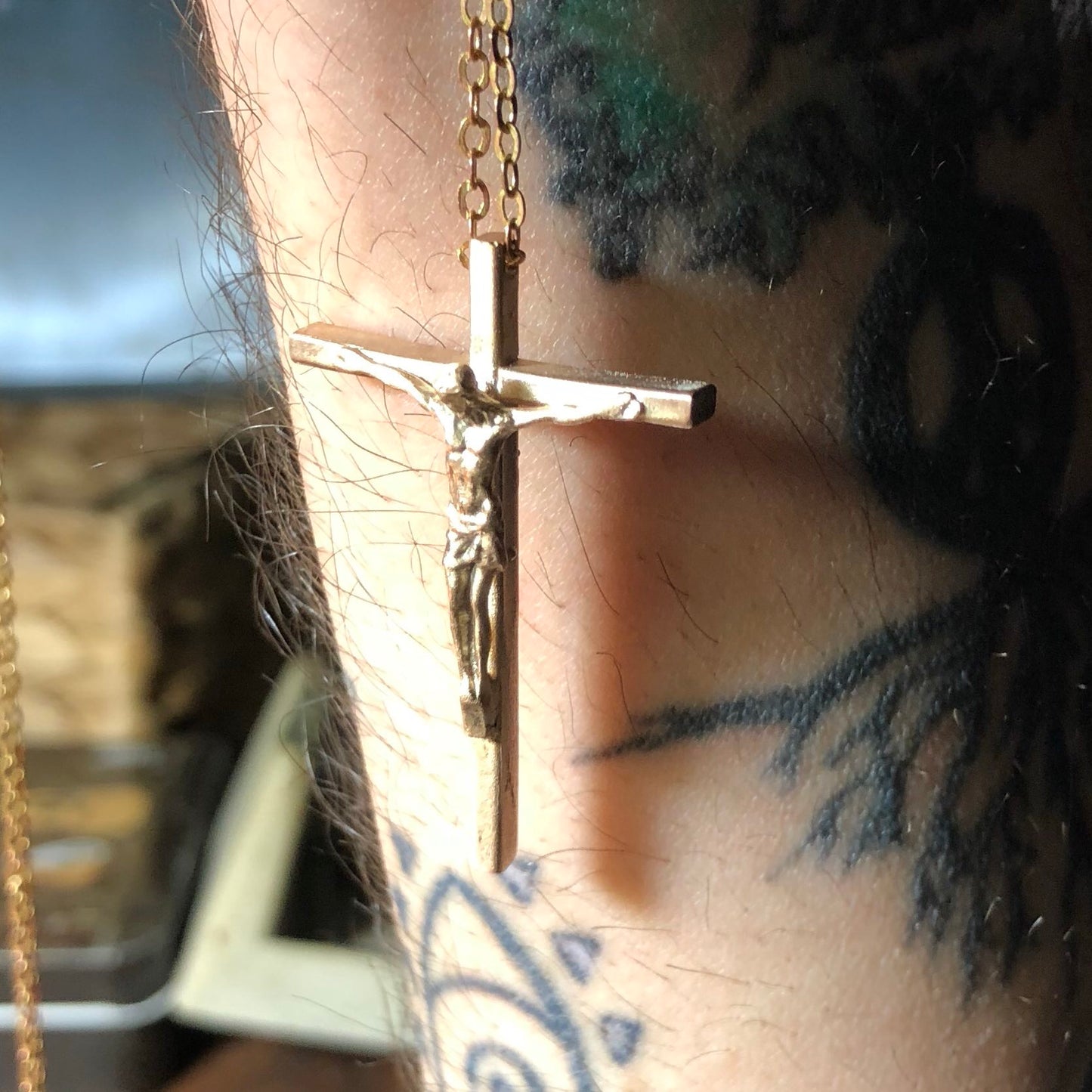 Moissanite Gold Plated 925 Silver Necklace