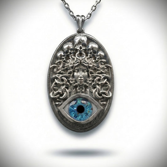 Ouroboros Blue Eye Necklace