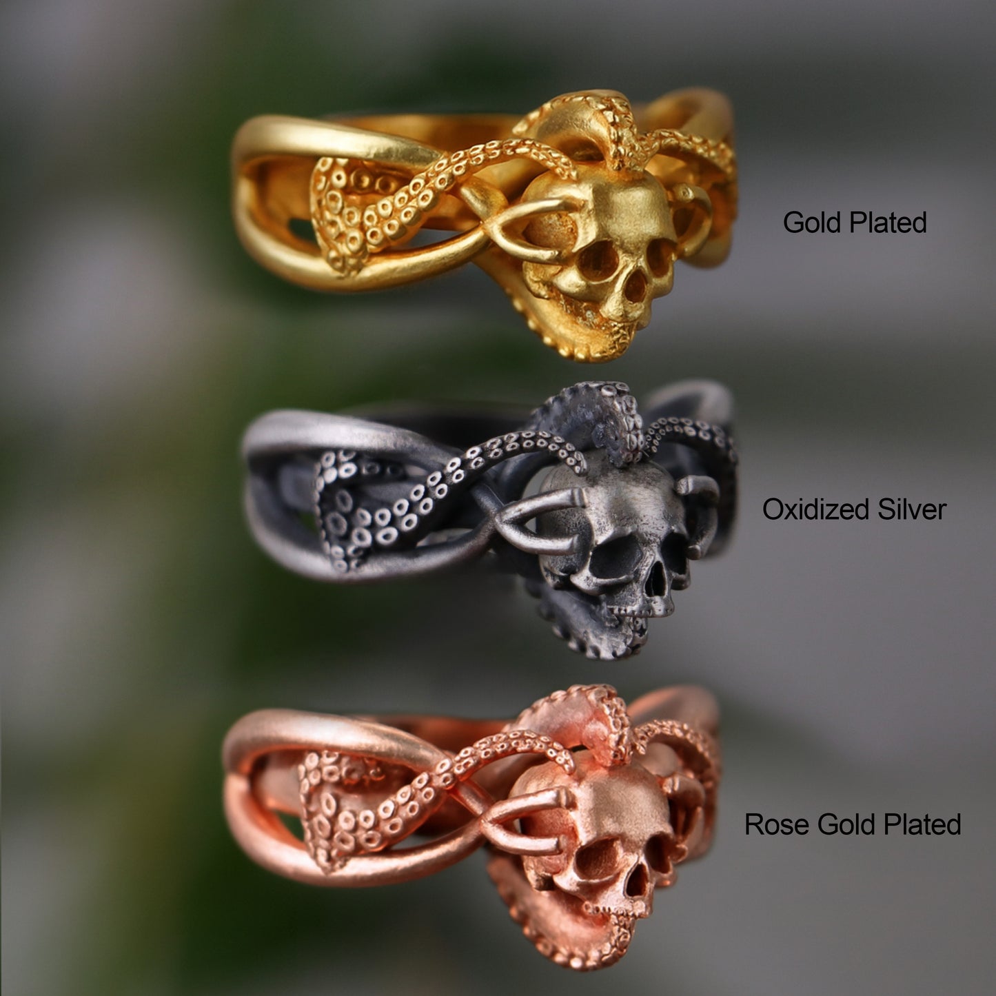 Memento Ahtapot 925 Gümüş Yüzük