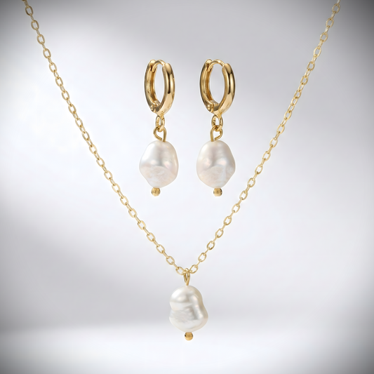 Drop Emerald 925 Silver Necklace