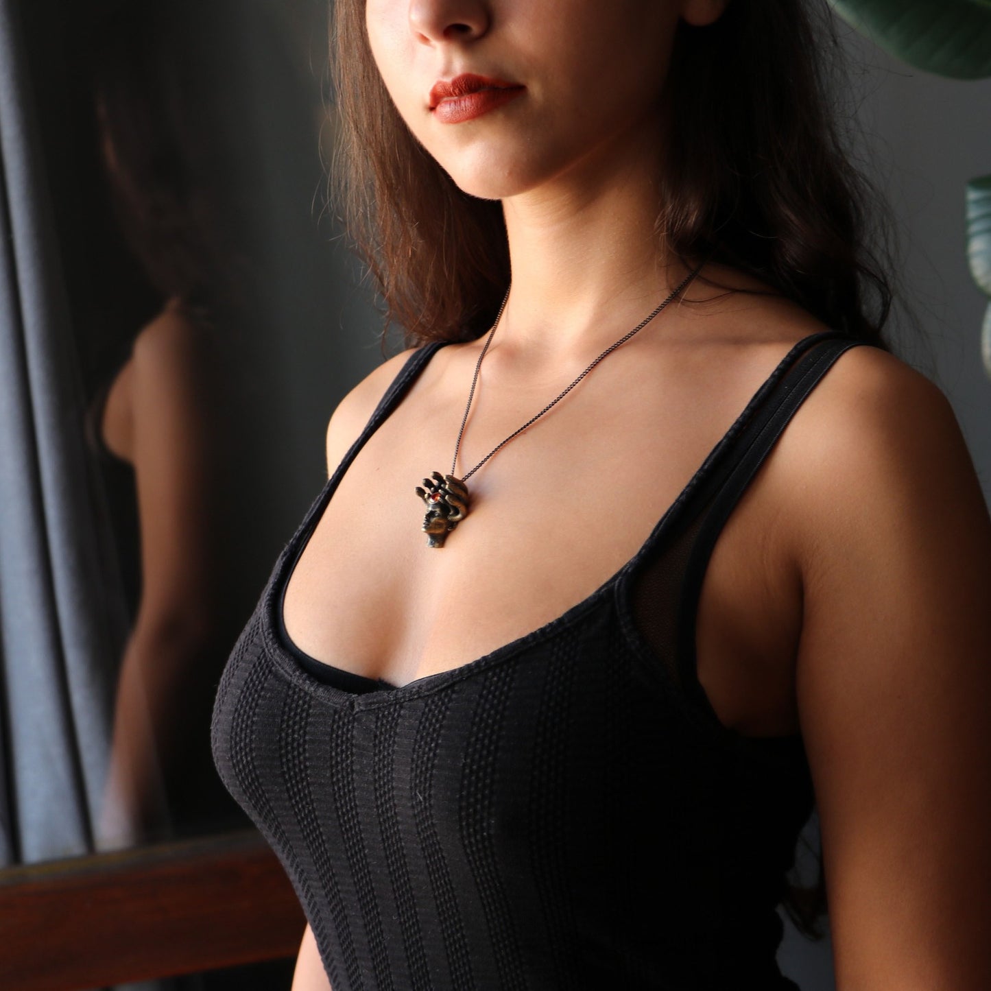 Moissanite Gold Plated 925 Silver Necklace