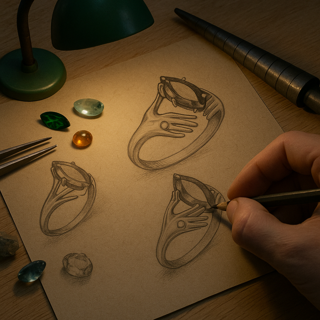 Eller Markiz Mozanit Yüzük (Tüm Seçenekler)