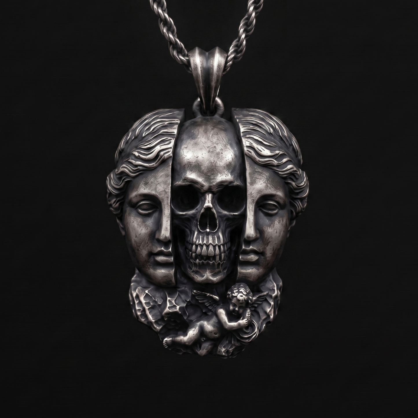 Venüs Memento Mori 925 Gümüş Kolye