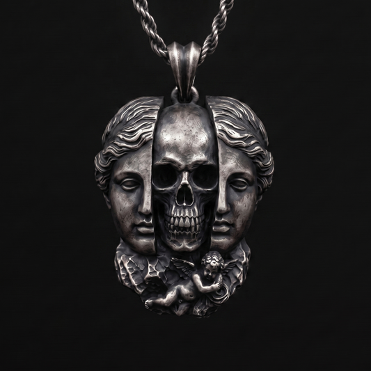 Venüs Memento Mori 925 Gümüş Kolye