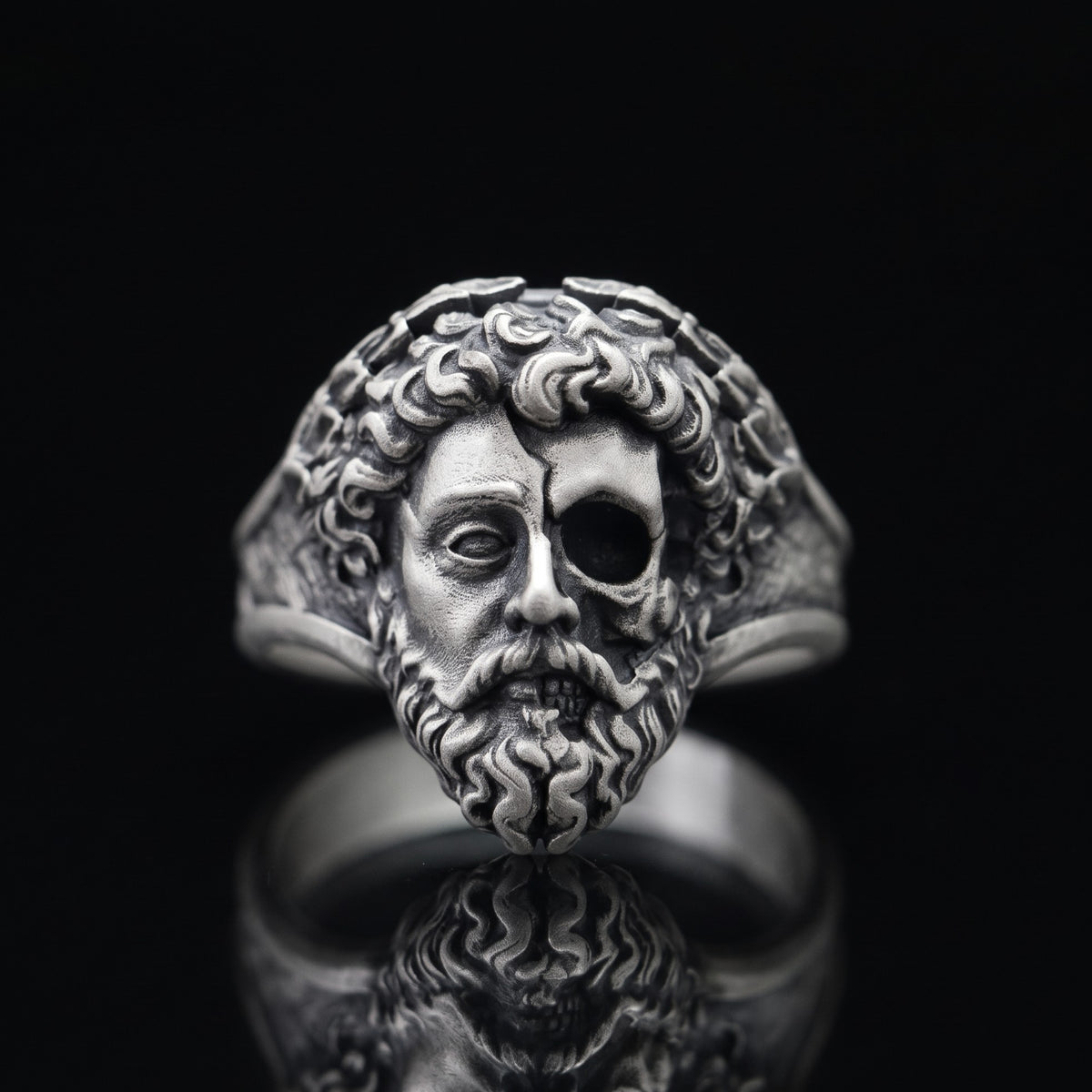 Memento Mori Zeus 925 Gümüş Erkek Yüzük