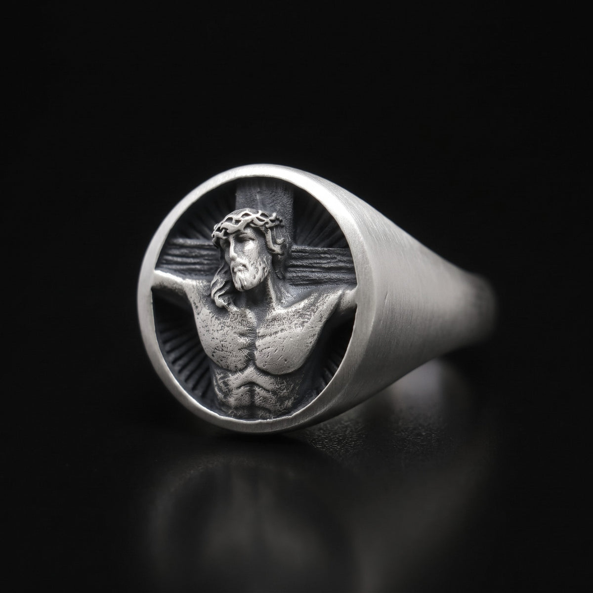 Jesus 925 Silver Men's Ring
